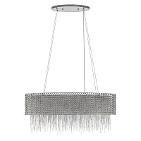 Люстра подвесная Opera 10406/850L LOFT IT никель на 4 лампы, основание никель в стиле арт-деко 