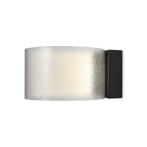 Бра LED Ice FR5541WL-L5B Freya прозрачный на 1 лампу, основание чёрное в стиле современный фото 4