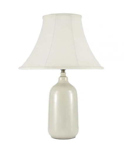 Настольная лампа Marcello E 4.1 C Arti Lampadari белая 1 лампа, основание бежевое керамика в стиле классический 