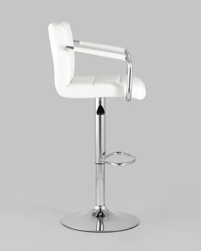 Стул барный Малави NEW, белый NP УТ000039147 Stool Group, /экокожа, ножки/металл/, размеры - 910*1110**** фото 2