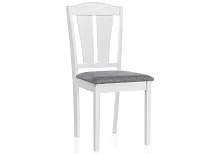 Деревянный стул Bert серый 11423 Woodville, серый/ткань, ножки/дерево/белый, размеры - ****420*460