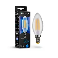 Лампа светодиодная Crystal 7045 Voltega VG10-C2E14cold6W-F  E14 6вт
