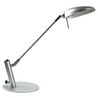 Настольная лампа  ROMA LST-4364-01 Lussole серая 1 лампа, основание серое металл в стиле для кабинета, офиса 