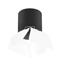 Светильник накладной Rullo GX53 R3487486 Lightstar белый чёрный 1 лампа, основание чёрное в стиле модерн хай-тек круглый