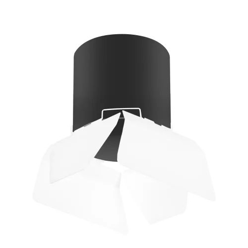 Светильник накладной Rullo GX53 R3487486 Lightstar чёрный белый 1 лампа, основание чёрное в стиле хай-тек современный круглый