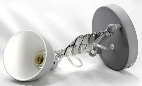 Бра лофт LSP-8050 Lussole серый на 1 лампа, основание серое в стиле лофт  фото 3