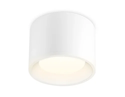 Светильник накладной TN532 TN5321 Ambrella light белый 1 лампа, основание белое в стиле хай-тек современный круглый