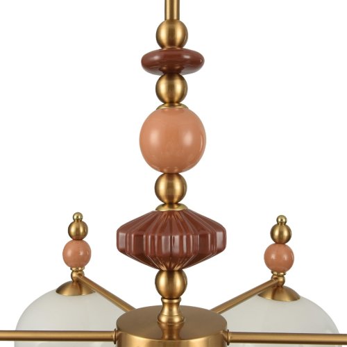 Люстра потолочная Piccolo 8425/6C Lumion белая на 6 ламп, основание бронзовое в стиле классический фото 6 Люстра потолочная Piccolo 8425/6C Lumion белая на 6 ламп, основание бронзовое в стиле классический фото 6