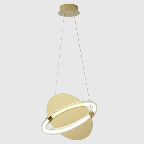 Светильник подвесной ЛЕД NEBULA SP22W LED GOLD Crystal Lux прозрачный на 1 лампу, основание золотое в стиле современный фото 4 Светильник подвесной ЛЕД NEBULA SP22W LED GOLD Crystal Lux прозрачный на 1 лампу, основание золотое в стиле современный фото 4