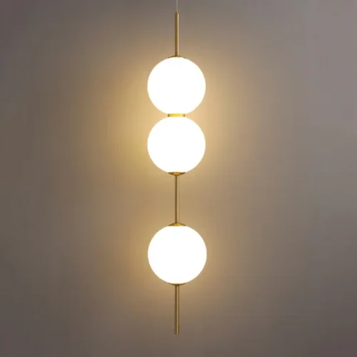 Светильник подвесной VOKE L3 219149-23 ImperiumLoft белый на 3 лампы, основание латунь в стиле современный фото 9 Светильник подвесной VOKE L3 219149-23 ImperiumLoft белый на 3 лампы, основание латунь в стиле современный фото 9