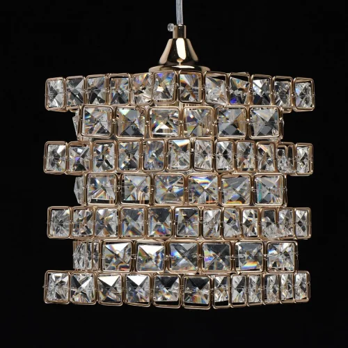 Светильник подвесной Бриз 111013101 DeMarkt прозрачный 1 лампа, основание золотое в стиле классический  фото 5