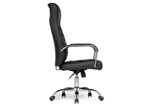 Компьютерное кресло Longer black 15261 Woodville, чёрный/искусственная кожа, ножки/металл/хром, размеры - *1280***600*660 фото 2