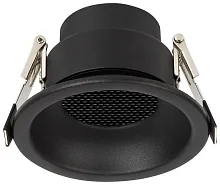 Светильник точечный LED Dorsum WTD.O01.600.V0.12 Wertmark чёрный на 1 лампу, основание чёрное в стиле хай-тек современный круглый