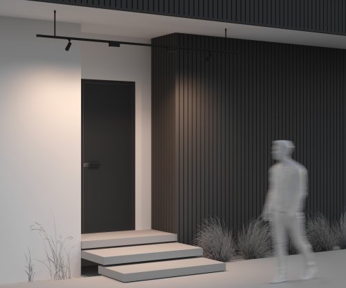 Жесткий подвес для уличной трековой системы Exility IP O-TR001-HL-B300 Maytoni чёрный в стиле хай-тек современный для светильников серии Exility IP exility ip уличная фото 4 Жесткий подвес для уличной трековой системы Exility IP O-TR001-HL-B300 Maytoni чёрный в стиле хай-тек современный для светильников серии Exility IP exility ip уличная фото 4