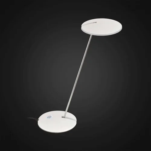 Настольная лампа LED Ньютон CL803030 Citilux белая 1 лампа, основание белое металл в стиле современный 