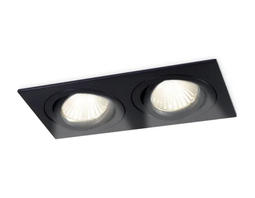 Светильник точечный TN1026 TN102627 Ambrella light чёрный на 2 лампы, основание чёрное в стиле современный хай-тек 