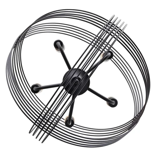 Люстра подвесная V4835-1/5 Vitaluce чёрная на 5 ламп, основание чёрное в стиле лофт фото 4 Люстра подвесная V4835-1/5 Vitaluce чёрная на 5 ламп, основание чёрное в стиле лофт фото 4