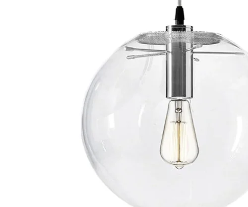 Светильник подвесной Меркурий 07563-35,21 Kink Light прозрачный 1 лампа, основание хром в стиле современный шар фото 2