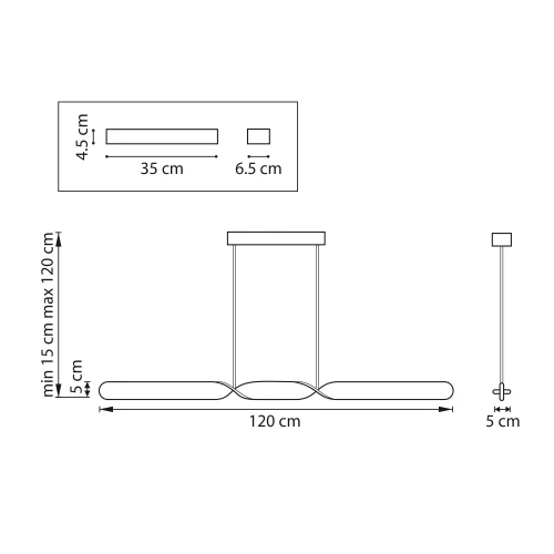 Светильник подвесной LED Torino 615099 Lightstar серый на 1 лампу, основание серое в стиле современный хай-тек минимализм линейный фото 2 Светильник подвесной LED Torino 615099 Lightstar серый на 1 лампу, основание серое в стиле современный хай-тек минимализм линейный фото 2