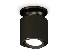 Светильник накладной XS7402060 Ambrella light чёрный 1 лампа, основание чёрное в стиле хай-тек современный круглый