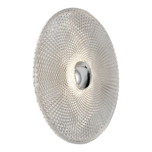 Бра LED Duval LSP-7448 Lussole прозрачный на 1 лампу, основание хром в стиле современный 