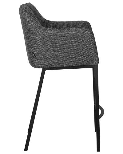 Набор 2 шт Стул барный DOBRIN LUCAS COUNTER (серая ткань (F-22)) цвет сиденья серая ткань (F-22), цвет основания черный Dobrin, серый/ткань, ножки/металл/, размеры - *940**** фото 4 Набор 2 шт Стул барный DOBRIN LUCAS COUNTER (серая ткань (F-22)) цвет сиденья серая ткань (F-22), цвет основания черный Dobrin, серый/ткань, ножки/металл/, размеры - *940**** фото 4