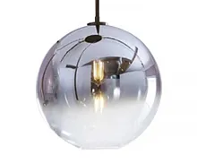 Светильник подвесной Восход 07565-35,16 Kink Light прозрачный хром 1 лампа, основание чёрное в стиле современный 
