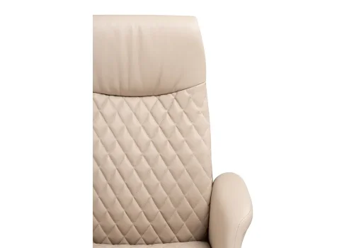 Компьютерное кресло Avrora beige / brown 15820 Woodville, бежевый/искусственная кожа экокожа, ножки/металл/хром, размеры - *1280***710*620 фото 9