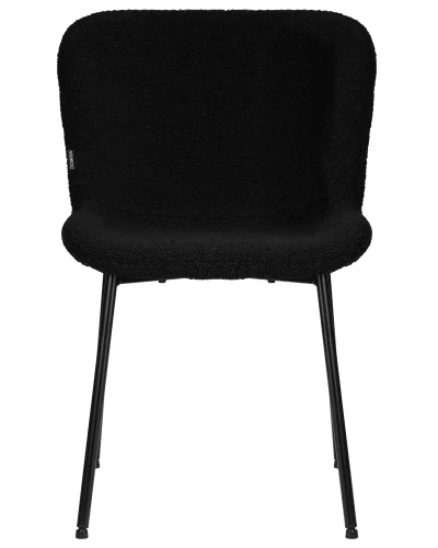 Стул обеденный  7404-LML MILO, цвет сиденья черный букле (UF992-12), черные матовые ножки Dobrin, чёрный/ткань, ножки/металл/чёрный, размеры - ****490*600 фото 6