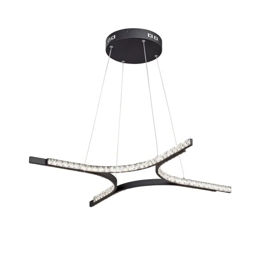 Светильник подвесной V4669-1/4S Vitaluce без плафона на 1 лампу, основание чёрное в стиле хай-тек 