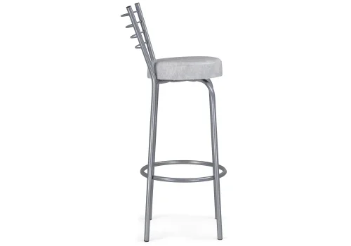 Барный стул Kuroda белый мрамор / светлый мусс 490088 Woodville, серый/искусственная кожа, ножки/металл/серый, размеры - ****345*460 фото 3