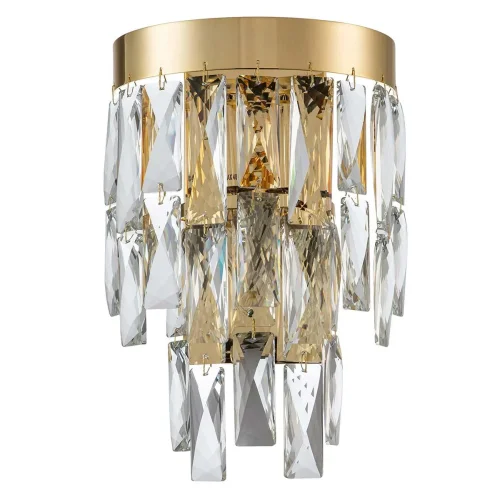 Бра Anna V000383 Indigo прозрачный на 2 лампы, основание золотое в стиле классический  фото 4
