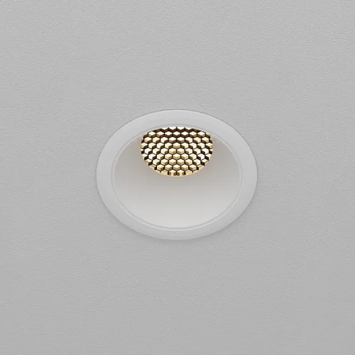 Светильник точечный LED Dip DL115-10W-3K-W Maytoni белый на 1 лампу, основание белое в стиле хай-тек современный круглый фото 5