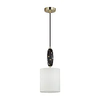 Светильник подвесной Pollen 5424/1 Odeon Light  1 лампа, основание чёрное золотое в стиле современный 