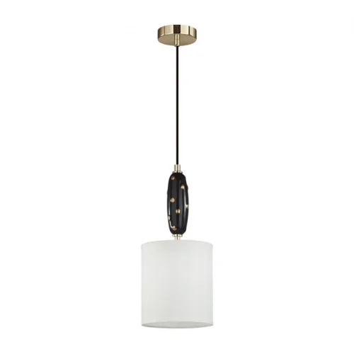 Светильник подвесной Pollen 5424/1 Odeon Light  1 лампа, основание чёрное золотое в стиле современный 