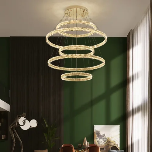 Люстра подвесная BERTOLDA B COMBO D30+70+40 219955-23 ImperiumLoft прозрачная на 3 лампы, основание латунь в стиле современный фото 6