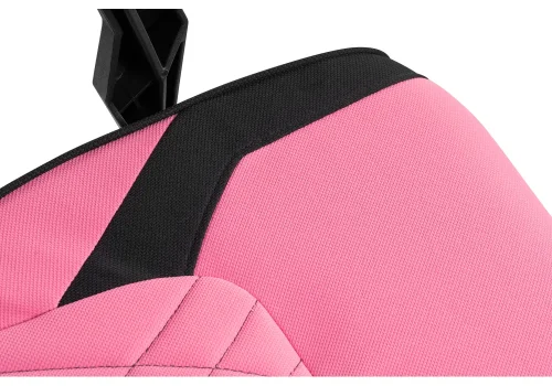 Компьютерное кресло Brun pink / black 15731 Woodville, розовый чёрный/сетка ткань, ножки/пластик/чёрный, размеры - *1200***610*550 фото 9