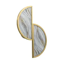 Бра LED Toscana 5448/2W Odeon Light бежевый серый на 1 лампу, основание бронзовое в стиле классический 