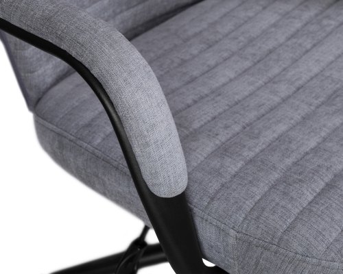 Офисное кресло для руководителей DOBRIN LOKI (серый (VRH230-03)) цвет сиденья серый (VRH230-03), цвет основания черный Dobrin, серый/текстиль, ножки/металл/, размеры - 1175*1260**** фото 8