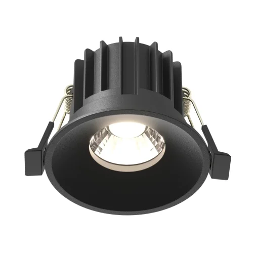 Светильник точечный LED Round DL058-12W-DTW-B Maytoni чёрный 1 лампа, основание чёрное в стиле современный хай-тек круглый