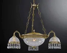 Люстра подвесная  L 6200/3+3 Reccagni Angelo белая на 6 ламп, основание античное бронза в стиле классический 