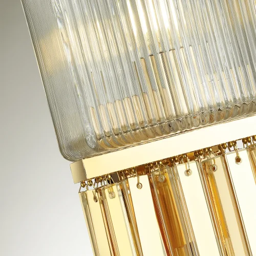 Бра Gatsby 4877/1W Odeon Light прозрачный на 1 лампа, основание золотое в стиле современный  фото 3