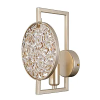 Бра Илоника 451022401 MW-Light янтарный золотой 1 лампа, основание золотое в стиле арт-деко современный 