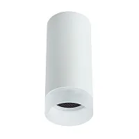 Светильник накладной Ogma A5556PL-1WH Arte Lamp белый 1 лампа, основание белое в стиле современный круглый