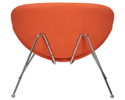 Набор 2 шт Кресло дизайнерское DOBRIN EMILY (оранжевая ткань AF, хромированная сталь) цвет сиденья оранжевый (AF), цвет основания хромированная сталь Dobrin, оранжевый/текстиль, ножки/металл/, размеры - *720****мм фото 6 Набор 2 шт Кресло дизайнерское DOBRIN EMILY (оранжевая ткань AF, хромированная сталь) цвет сиденья оранжевый (AF), цвет основания хромированная сталь Dobrin, оранжевый/текстиль, ножки/металл/, размеры - *720****мм фото 6