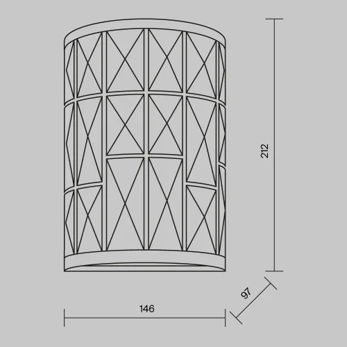 Бра Gelid MOD184-WL-01-CH Maytoni прозрачный на 1 лампу, основание хром в стиле современный фото 3