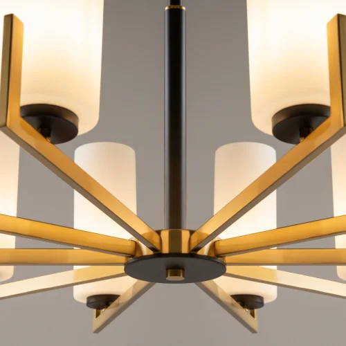 Люстра потолочная Fortano MOD089PL-10BS Maytoni белая на 10 ламп, основание латунь в стиле современный фото 12