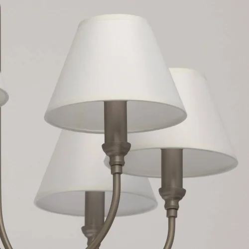 Люстра подвесная Консуэло 614012108 MW-Light белая на 8 ламп, основание никель в стиле современный  фото 4