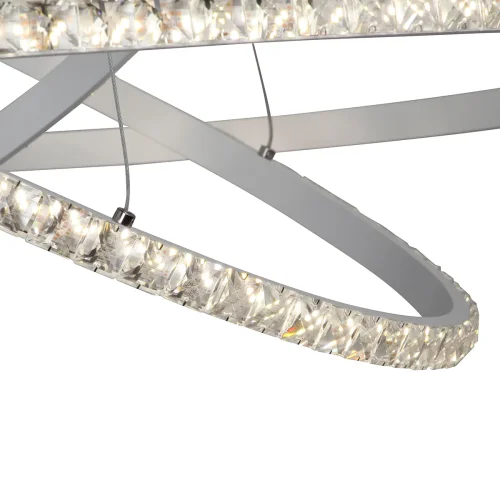 Светильник подвесной LED V4628-0/3S Vitaluce без плафона на 1 лампу, основание белое в стиле хай-тек кольца фото 2 Светильник подвесной LED V4628-0/3S Vitaluce без плафона на 1 лампу, основание белое в стиле хай-тек кольца фото 2