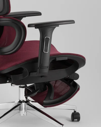 Кресло офисное TopChairs Nimbus, бордовый УТ000041779 Stool Group, /, ножки//, размеры - ***** фото 3